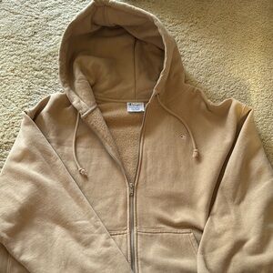Champion Tan Hoodie Jacket